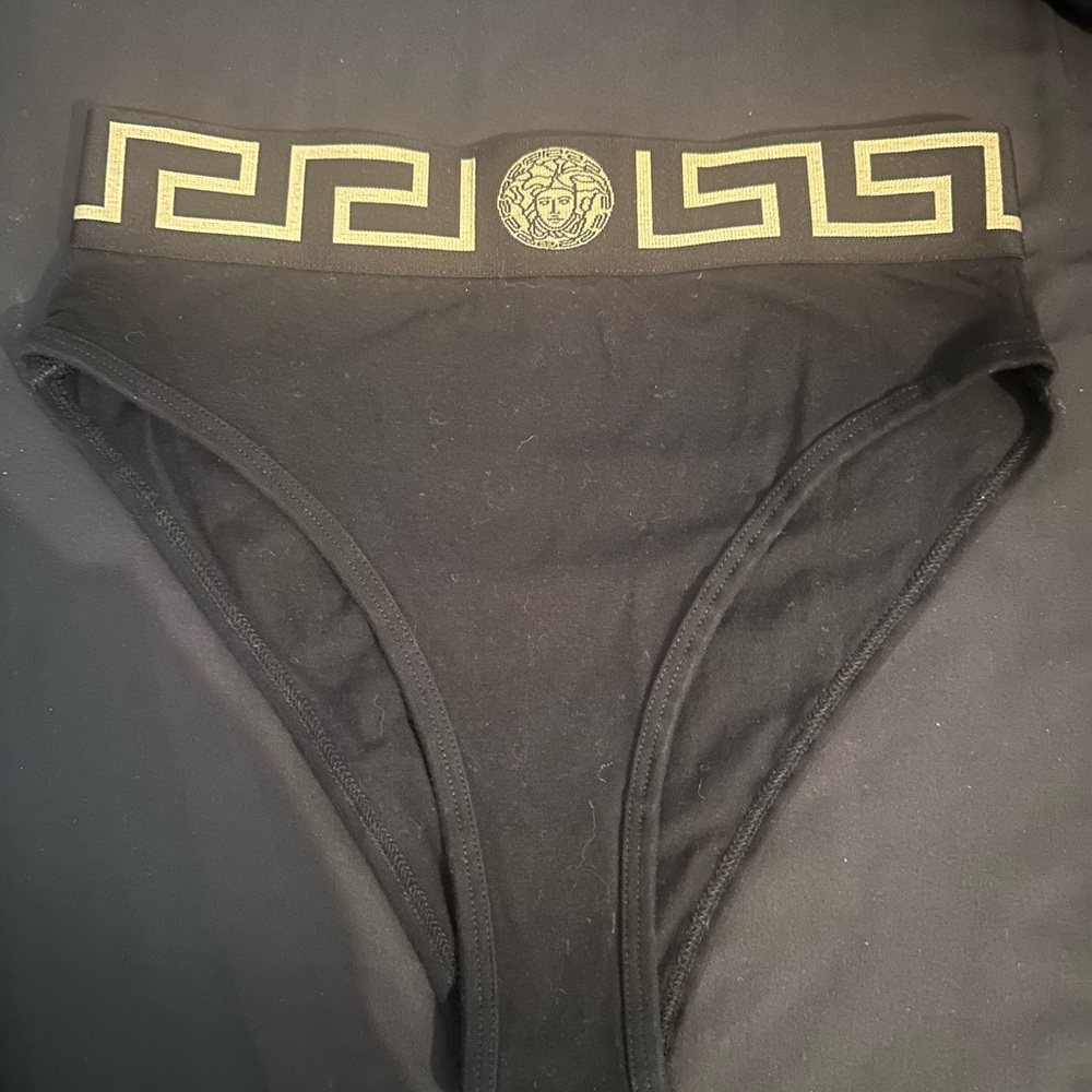 Versace Black and Gold Panties